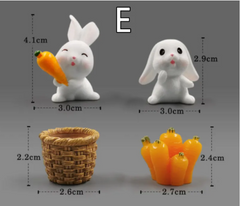Mini Resin Animal Figurines - DIY Micro-Landscape Decor