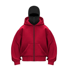 DualCozy Double Hood Fleece-Lined Hoodie