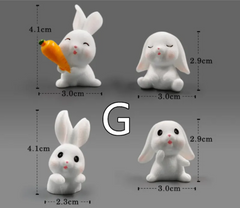 Mini Resin Animal Figurines - DIY Micro-Landscape Decor