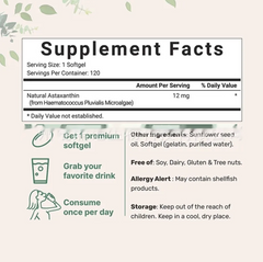 Astaxanthin Soft Capsules - 120 Tablets