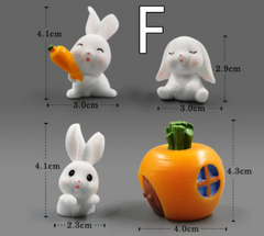 Mini Resin Animal Figurines - DIY Micro-Landscape Decor